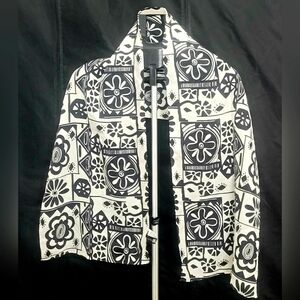 Vintage I.D.E.A. Nuova 100% Silk Scarf 14" X 60"